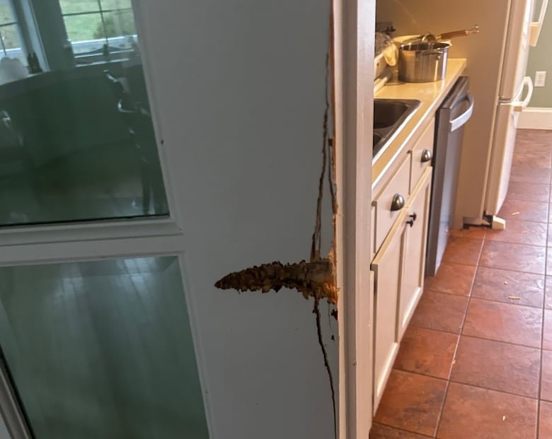 damaged door